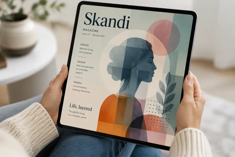 Digitaalinen lehti tablettilaitteella Digitaalinen lehti tablettilaitteella