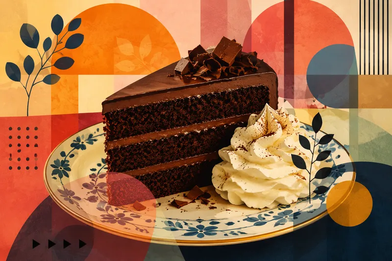 Sachertorte-suklaakakku kermavaahdolla Sachertorte-suklaakakku kermavaahdolla