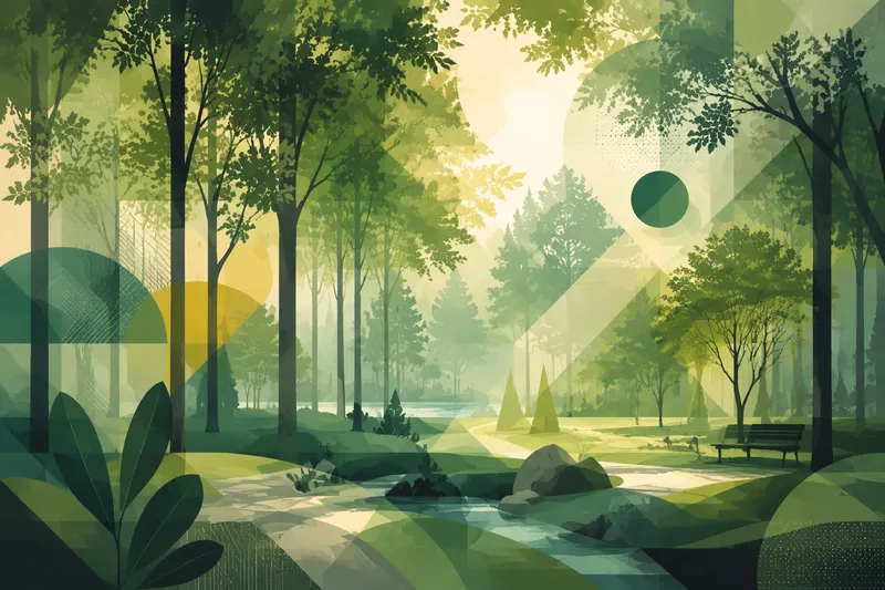 Košutnjakin vehreä metsämaisema aurinkoisena päivänä Košutnjakin vehreä metsämaisema aurinkoisena päivänä