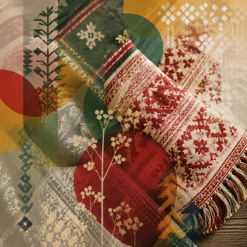 Perinteisiä liettualaisia kudottuja tekstiilejä Perinteisiä liettualaisia kudottuja tekstiilejä