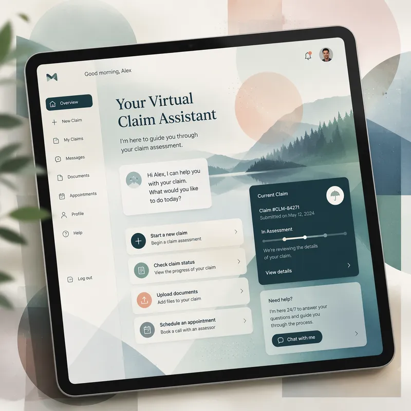 Digitaalinen tabletti näyttämässä etävahinkoarviointia Digitaalinen tabletti näyttämässä etävahinkoarviointia