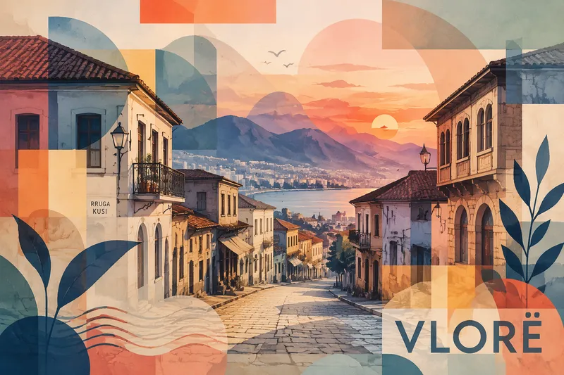 Vlorën historialliset kadut ja perinteistä arkkitehtuuria Vlorën historialliset kadut ja perinteistä arkkitehtuuria