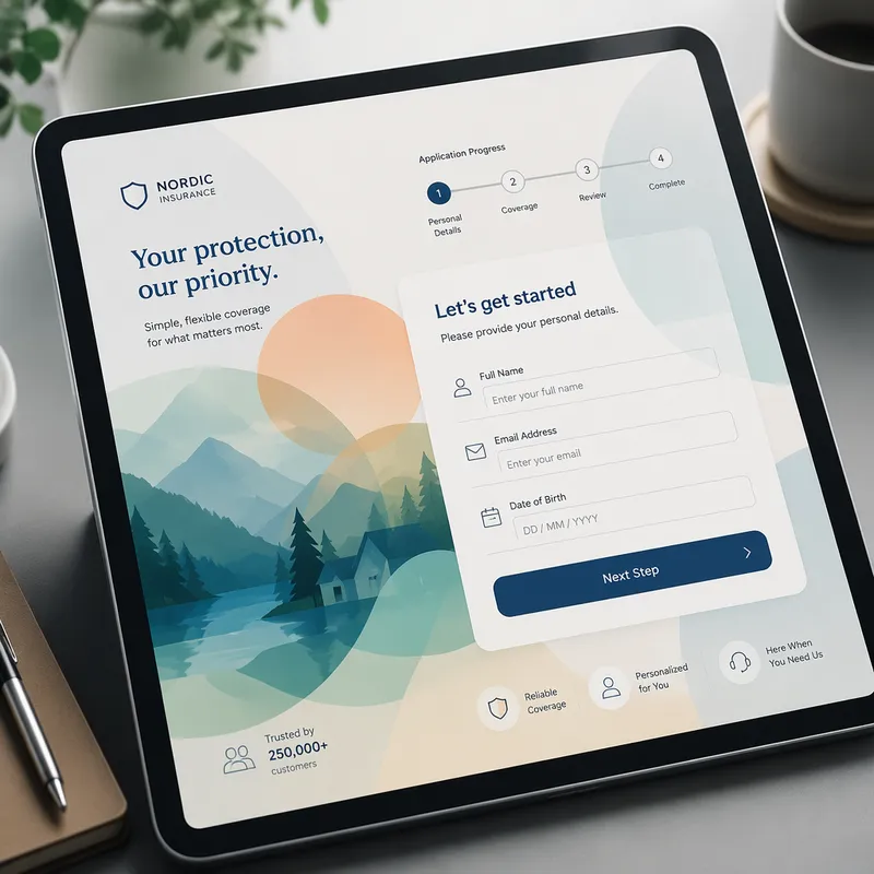 Digitaalinen vakuutuspalvelu tabletilla Digitaalinen vakuutuspalvelu tabletilla