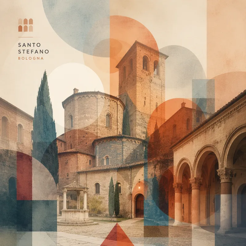 Basilica di Santo Stefanon arkkitehtoniset yksityiskohdat Basilica di Santo Stefanon arkkitehtoniset yksityiskohdat