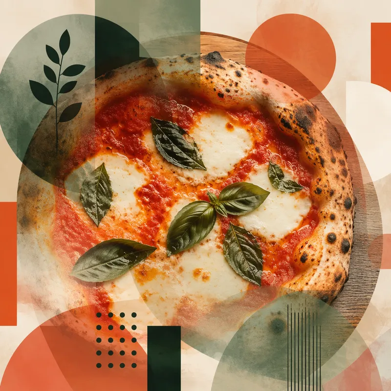 Aito italialainen pizza ravintolapöydässä Aito italialainen pizza ravintolapöydässä