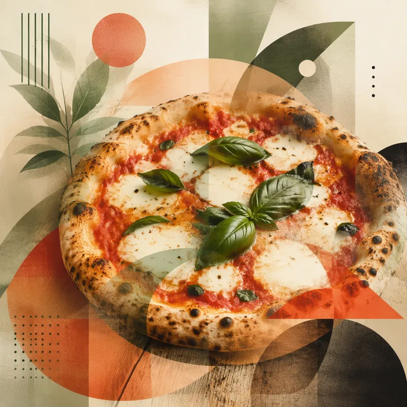 Herkullinen italialainen pizza ravintolapöydässä Herkullinen italialainen pizza ravintolapöydässä