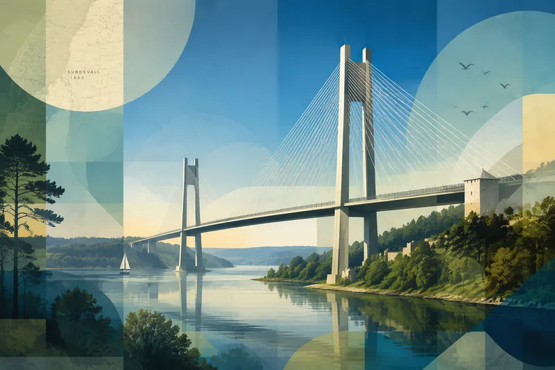 Moderni silta Tonavan yllä Moderni silta Tonavan yllä