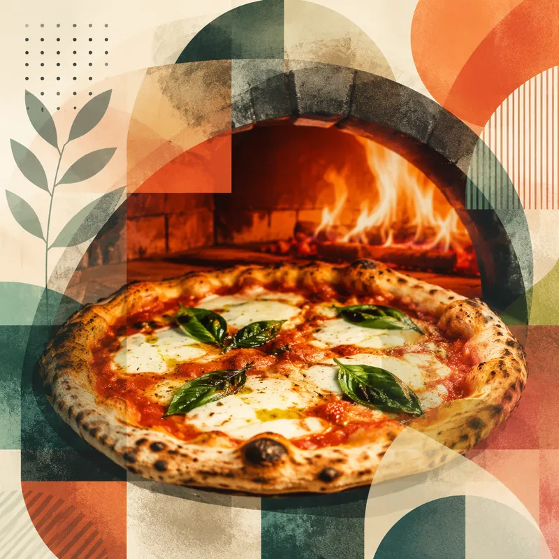 Tuoretta pizzaa puu-uunissa Tuoretta pizzaa puu-uunissa