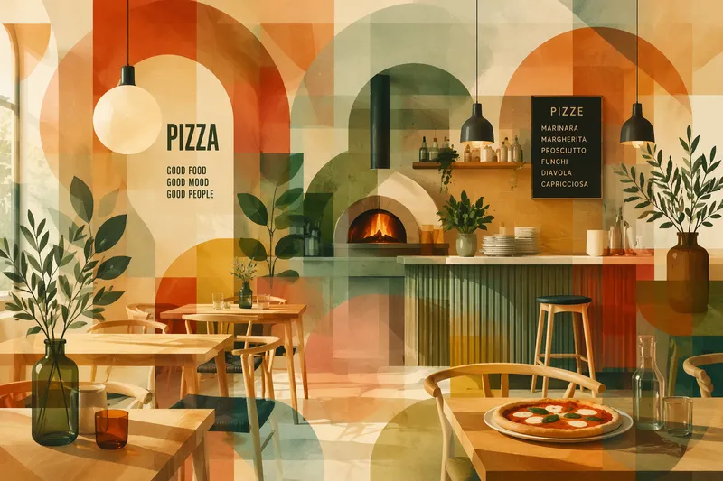 Tunnelmallinen pizzeria Wienissä Tunnelmallinen pizzeria Wienissä